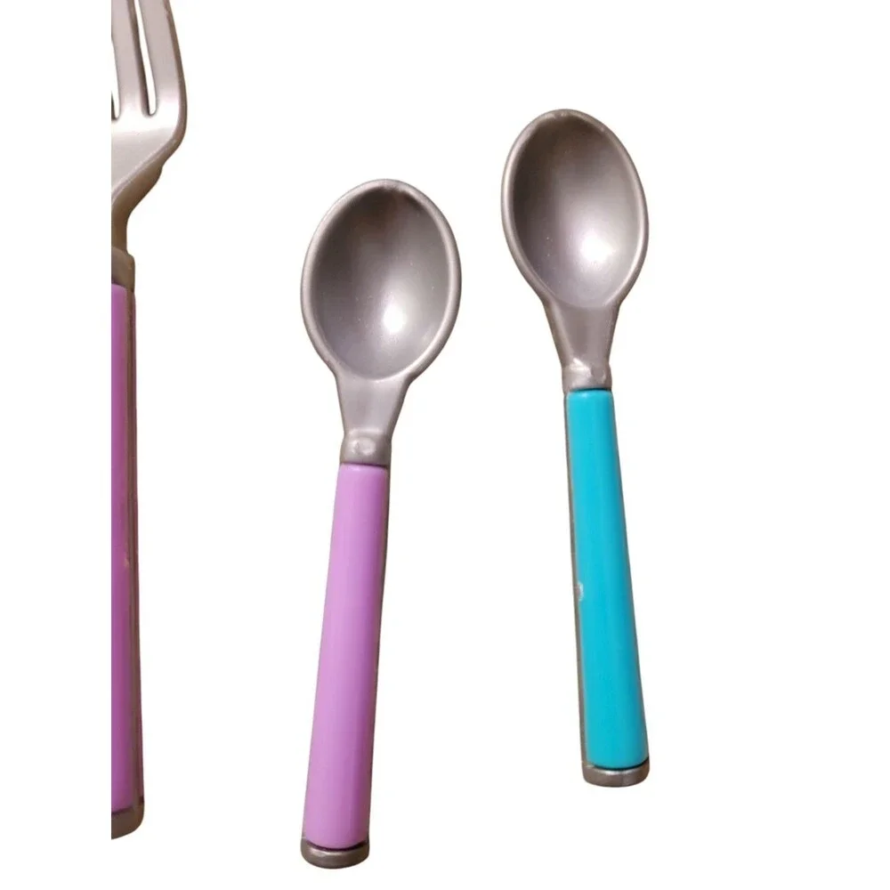 Lot Of 11 Pretend Play Kids Toy Silverware Utensils